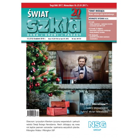 Numer 12/2016 - Świat Szkła 