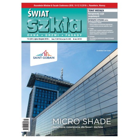 Numer 7-8/2018 - Świat Szkła 