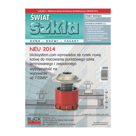Numer 1/2014 - Świat Szkła