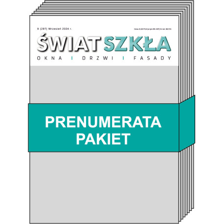 PAKIET Świat Szkła - Prenumerata drukowana + elektroniczna